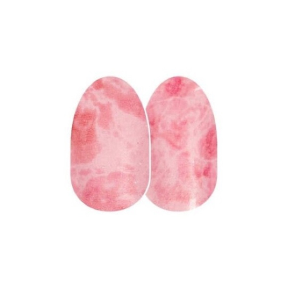 Color Street BLUSHING ROSE QUARTZ Pink Marble Pattern Glitter Nail Strips